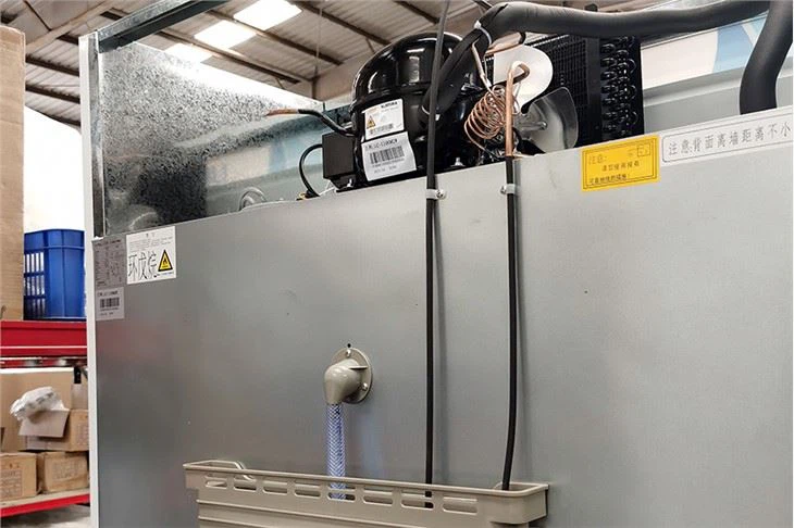 Air Cooling Double Temperature Showcase Freezer