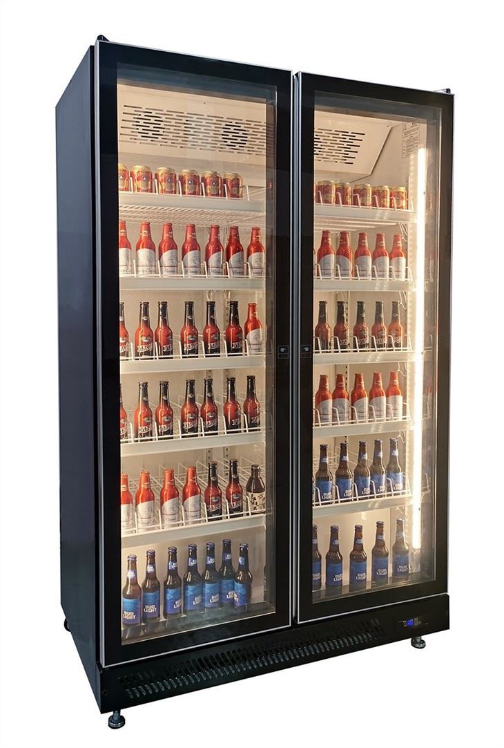 Beverage Glass Door Display Cabinet
